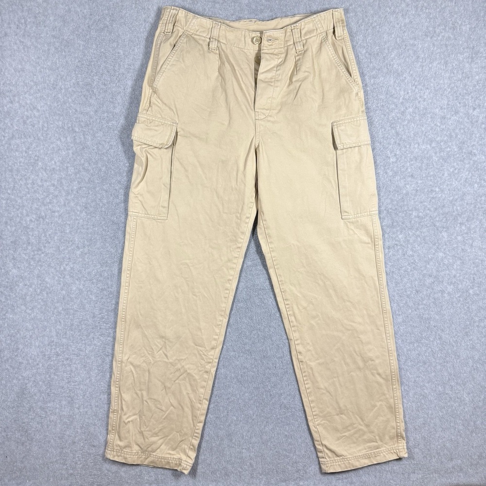 Y2K‎ Diesel CARGO Pants Mens 33x32 Tan Khaki NOX Straight Leg Vintage Button Fly